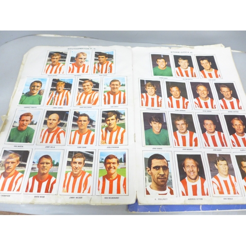 2019 - A Soccer Stars 1967-68 picture stamp album (one missing only) and a Panini Football 79 album (over 5... 
