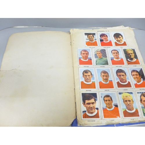 2019 - A Soccer Stars 1967-68 picture stamp album (one missing only) and a Panini Football 79 album (over 5... 