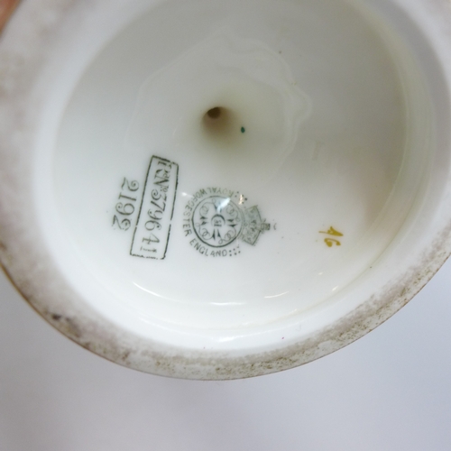 2008 - A Royal Worcester vase with cattle scene, painted by J Stinton, a/f, 30cm