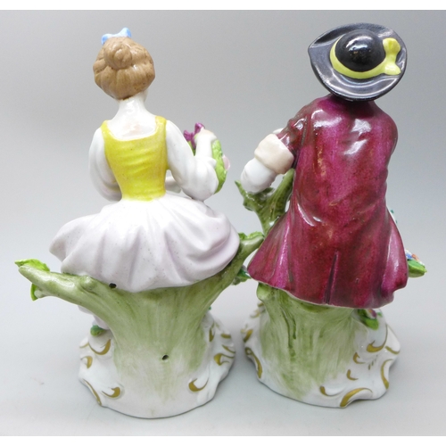 2026 - A pair of Sitzendorf porcelain figures