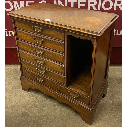 165 - An Edward VII walnut music cabinet
