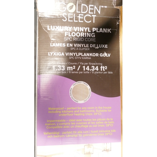 6031 - Bon Aire 12v tyre inflator and a quantity of luxury vinyl plank flooring, (372-299,525) *This lot is... 