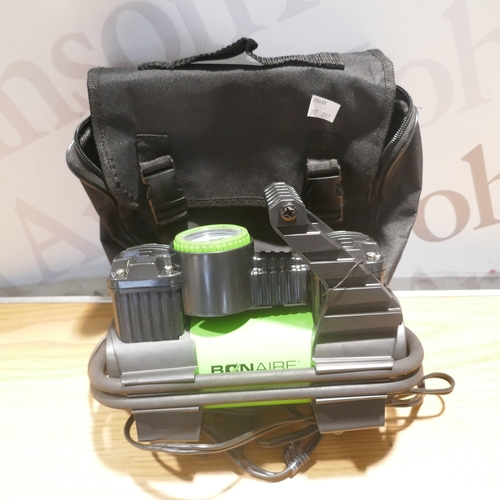 6031 - Bon Aire 12v tyre inflator and a quantity of luxury vinyl plank flooring, (372-299,525) *This lot is... 