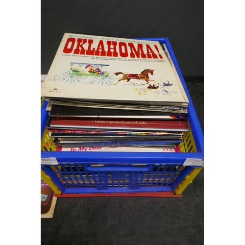 5015 - A quantity of assorted records including Concrete Cows, The Blues Band, etc.