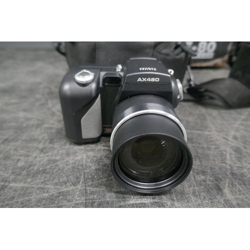 5029 - An Antari F-80 fog machine and a quantity of camera equipment including a digital view AX480 4MP dig... 