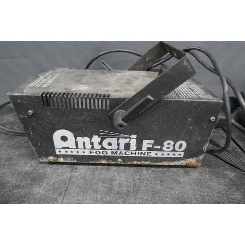 5029 - An Antari F-80 fog machine and a quantity of camera equipment including a digital view AX480 4MP dig... 