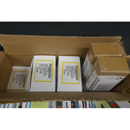 5040 - A large quantity of Gardena trimmer spool covers, replacement filament cassettes, boxes of Chemilumi... 