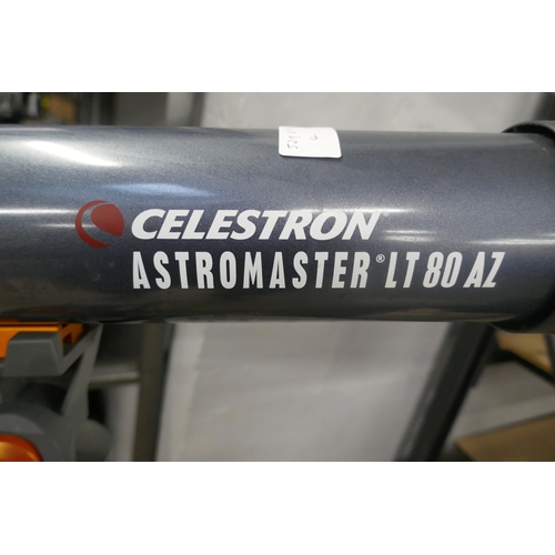 5068 - A Celestron Astromaster LT80AZ telescope on tripod