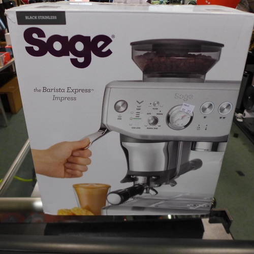 6269 - Sage Barista Impress, original RRP £539.99 + VAT (372-253) *This lot is subject to VAT