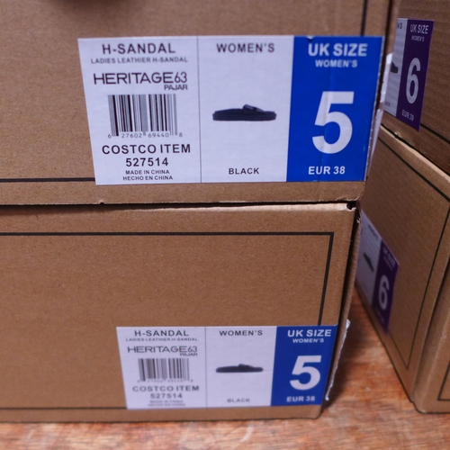 6272 - Four pairs of Heritage 63 Pajar womens sandals, UK sizes 5 and 6 (372-26) *This lot is subject to VA... 
