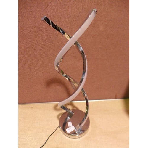 6284 - Artika led swirl chrome table lamp     (372-398) *This lot is subject to VAT