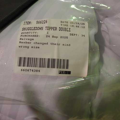 6297 - Snuggledown extra deep filled double mattress topper  (372-409) *This lot is subject to VAT