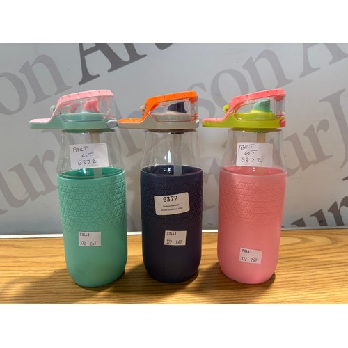 6372 - Three Zulu water bottles, (372-267) *This lot is subject to VAT