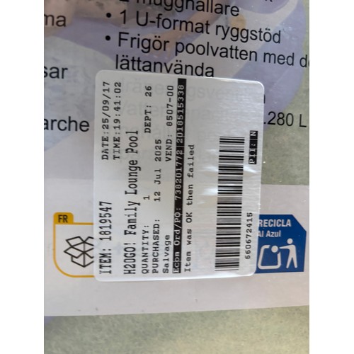 6367 - H20GO! family lounge pool,  (372-274) *This lot is subject to VAT