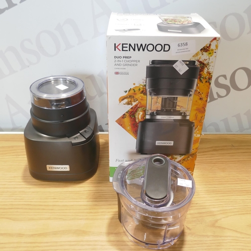 6358 - Kenwood chopper & grinder (372-341) *This lot is subject to VAT