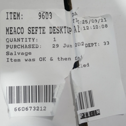 6359 - MeacoFan Sefte table air circulator with remote,  (372-328) *This lot is subject to VAT