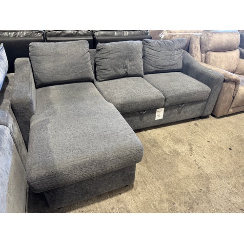 3124 - A Coddle Aria grey fabric pull out sofa bed with storage chaise, original RRP £916.66 + VAT (4246-7)... 