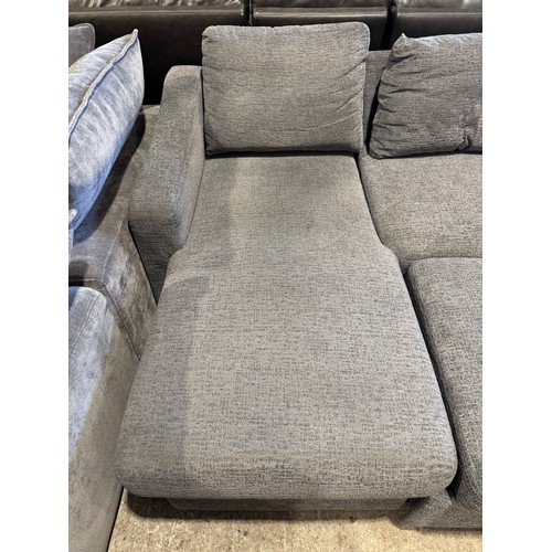 3124 - A Coddle Aria grey fabric pull out sofa bed with storage chaise, original RRP £916.66 + VAT (4246-7)... 