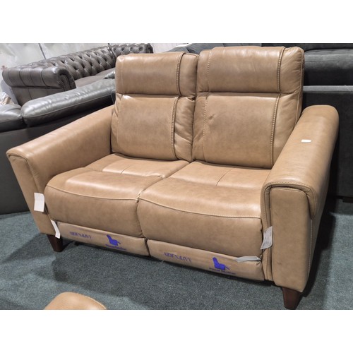 3172 - An Aiden & Ivy Spencer leather electric reclining 2 seater sofa, original RRP £783.33 + VAT (4245-26... 
