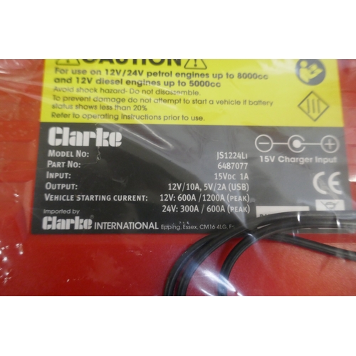 5049 - Two Clarke 12/24Li multi function jump starters *This lot is SOLD AS SCRAP ** This lot is subject to... 