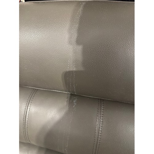 3195 - An Ava storm grey leather electric reclining 2 seater sofa , original RRP £999.99 + VAT (4247-6) *Th... 