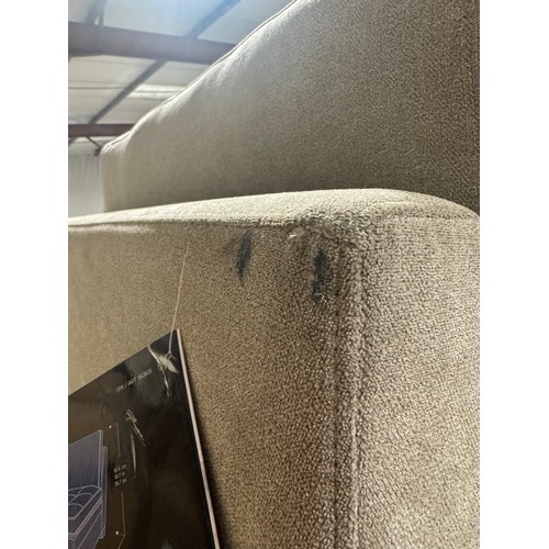 3204 - A Tisdale beige modular piece and two storage ottomans (unchecked), original RRP £158.33 + VAT (4246... 