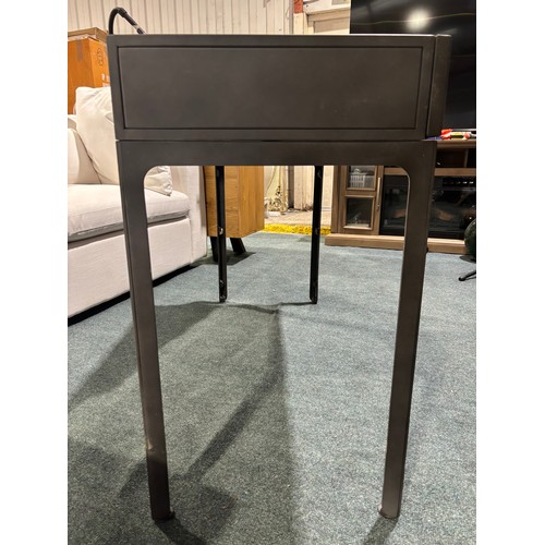3178 - A Ottinge 2 drawer metal console/desk
