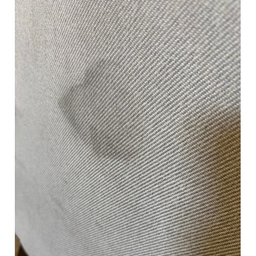 3140 - A Pair of campo calico rex dining chairs (Marked fabric)