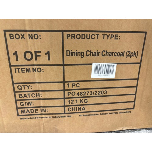 3242 - A Pair of chalkwell dining chairs (unchecked)