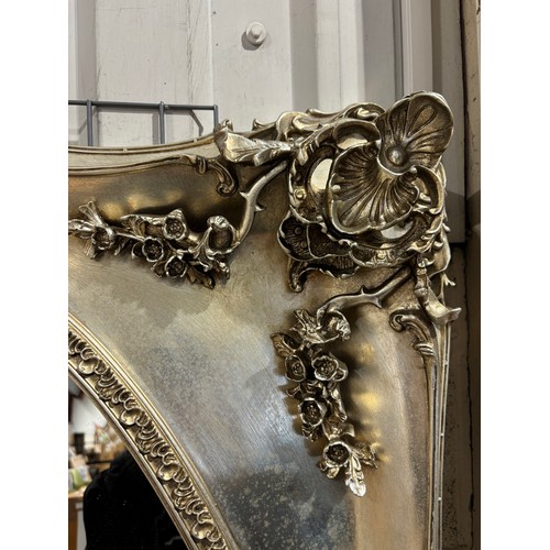 3222 - A Laura Ashley silver Beth dressing mirror