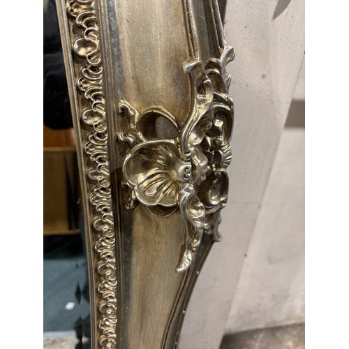 3222 - A Laura Ashley silver Beth dressing mirror