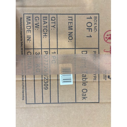 3214 - A Davidson marble effect dining table (unchecked)