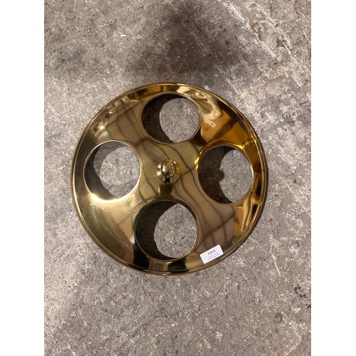 3153 - A gold effect 4 bottle champagne holder