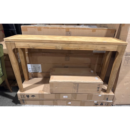 3158 - A Arch Console Table in recycled Teak (unchecked)