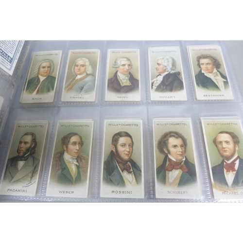 2288 - A collection of cigarette cards to include Will's Cigarettes Royalty, Will's Cigarettes Musical Cele... 
