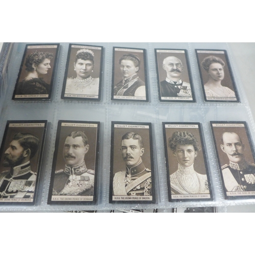 2288 - A collection of cigarette cards to include Will's Cigarettes Royalty, Will's Cigarettes Musical Cele... 