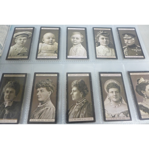 2288 - A collection of cigarette cards to include Will's Cigarettes Royalty, Will's Cigarettes Musical Cele... 