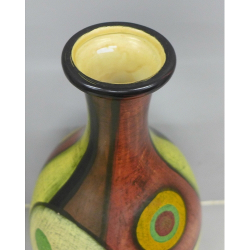 2291 - A mid 20th Century abstract pattern vase, 35cm