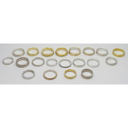 7167 - A collection of modern band rings