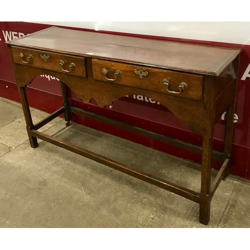 93 - A George III elm dresser