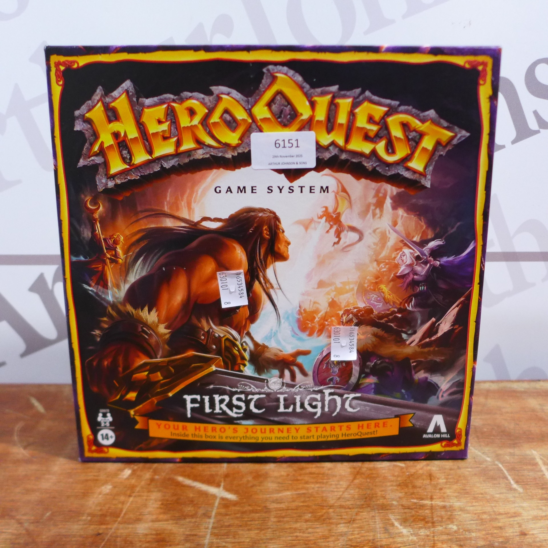 Hero Quest Game System First light *This lot is subject to VAT