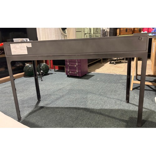 3165 - A Ottinge 2 drawer metal console/desk