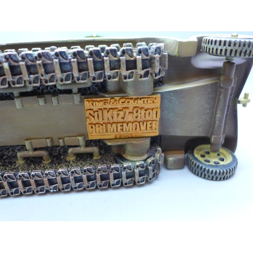 2020 - King & Country - SdKfz7 Prime Mover Halftrack, WSS52, boxed