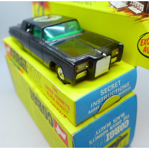 2062 - A Corgi Toys 268 The Green Hornet, Black Beauty Crime Fighting Car, boxed