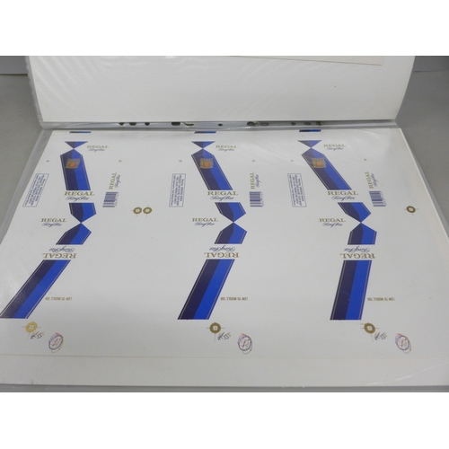 2144 - A very large album of cigarette adverts and prototype flat pack artwork, John Player's, Will's, Impe... 