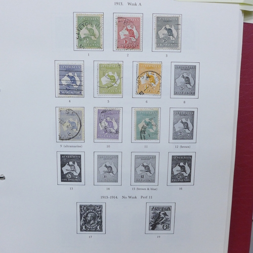 2174 - Stamps; Australia, fine used collection in SG album 1913-1983, good ranges of Kangaroo's and George ... 
