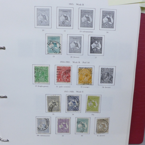 2174 - Stamps; Australia, fine used collection in SG album 1913-1983, good ranges of Kangaroo's and George ... 