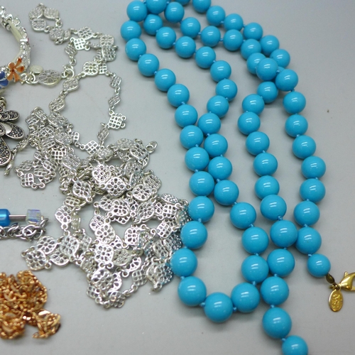 7301 - A collection of costume jewellery including Butler & Wilson, Joan Rivers and Coeur De Lion