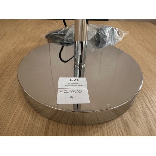 3284 - A chrome effect modern table lamp