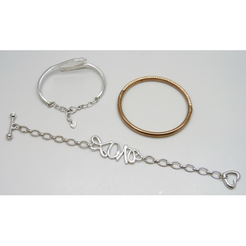 7173 - Three Swarovski bracelets